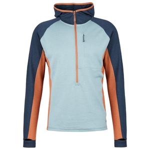 Толстовка из мериноса Stoic Merino260 StadjanSt 3/4 Zip w Hood, цвет Cloudy Blue Multi