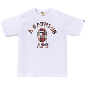 Футболка мужская A BATHING APE, белый/розовый
