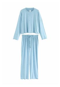 Пижамный комплект Next SOFT LONG SLEEVE SET, Blue Star/Blue