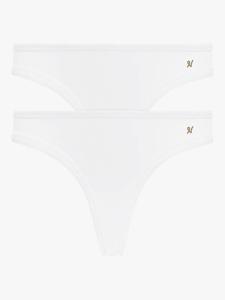 Органический хлопковый стринг Nudea, Pack of 2, White