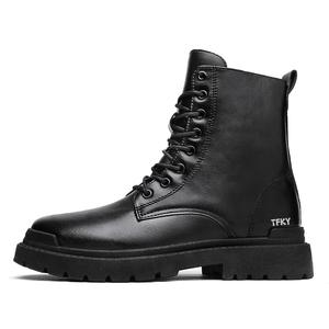 TFKY Мужские ботинки Martin черные однослойные, цвет Black Single Layer Shoes