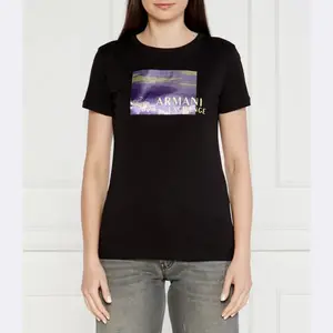 Облегающая футболка Armani Exchange, черный