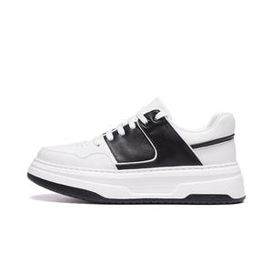 Низкие кеды для скейтбординга мужские черно-белые VICKI BROWN, цвет слоновая кость