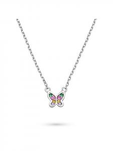 s.Oliver Серебряное колье с радужной бабочкой из серебра