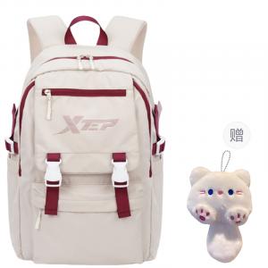 XTEP Тканевый рюкзак Regular Unisex белый, Red White[Exclusive Pendant]