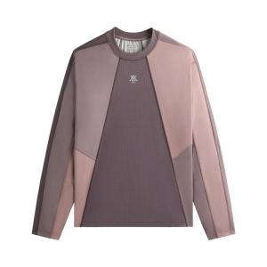 Футболка Kith Long-Sleeve Panelled Otto Tee, Dusty Mauve