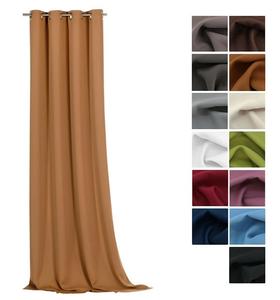 Heimtexland  термоплотные шторы с люверсами декоративные шторы непрозрачные затемняющие шторы тип 139 верблюжье-коричневого цвета, коричневый