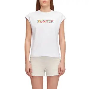 Футболка без рукавов Sundek Embroidery, белый
