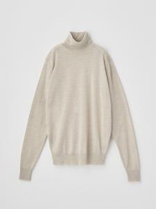 Вязаный пуловер с высоким воротником и длинными рукавами | AOFIE | 30G Современный крой