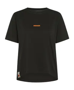 Хлопковая футболка Vedetta с логотипом Dekker, черный