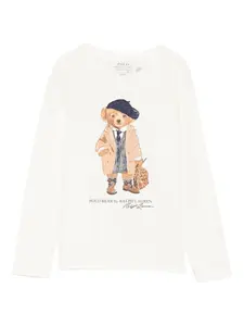 Футболка с логотипом Polo Ralph Lauren Kids, белый