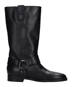 Черные ботинки Gisel Moire, черный