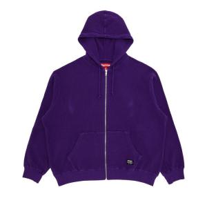 Толстовка Supreme Hooded Zip Up Thermal, Purple