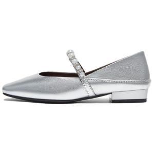 Туфли Мэри Джейн для женщин BASTO, серебряный