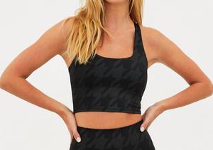 Топ Катя в цвете «гусиная лапка» из оружейной стали Beach Riot