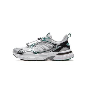 Низкие детские кроссовки Ark YOUNG с противоскользящими амортизаторами и износостойкими свойствами LINING YOUNG, белый/серебряный