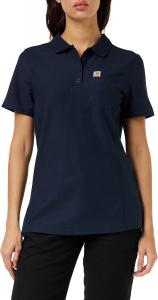 Женская рубашка-поло Carhartt Women's 104229 Contractor's Work Pocket Polo, Navy