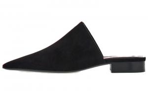 Ferragamo Женские тапочки с закрытой подошвой и резиновым носком, черный