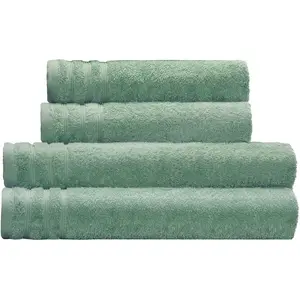 Набор полотенец Royal, 4 штуки (2 полотенца 50/100 см + 2 больших полотенца 70/140 см), набор из 4 шт. однотонные махровые, с каймой, мягкие, доступны в различных комплектах Kleine Wolke, Maledivia