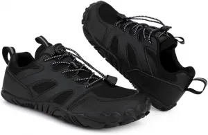 Мужские походные туфли с нескользящей подошвой, быстросохнущие водные туфли для пляжа, плавания, скалолазания, легкие аква-туфли для походов по рекам, велоспорта и занятий на открытом воздухе босиком Qacksv, черный