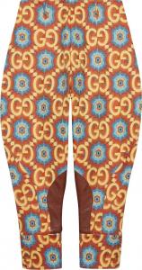 Брюки Gucci GG Kaleidoscope Equestrian Inspired Pant Orange/Yellow, оранжевый
