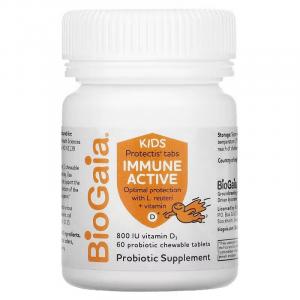 Детские пробиотики с витамином D BioGaia, 60 таблеток