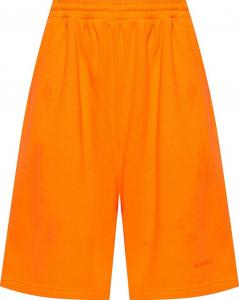 Шорты Balenciaga Logo Sweat Shorts 'Fluo Orange', оранжевый