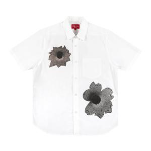 Рубашка Supreme x Nate Lowman Short-Sleeve Shirt 'White', белый