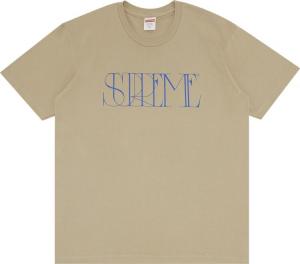 Футболка Supreme Trademark Tee 'Stone', загар