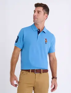 Футболка-поло U.S. Polo Assn Multi Color Big Logo Solid, синий