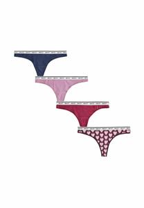 Трусы Next MONO PRINT RICH LOGO KNICKERS FOUR PACK, Navy Argyle/Blue