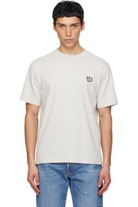 Kenzo Серая футболка Kenzo Paris с вышивкой "Kenzo Wild Tiger"