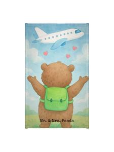 Mr. & Mrs. Panda Дизайн «Медведь-полотенце и самолет» без слов, белый