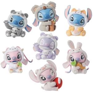 Слепая коробка Disney Lilo & Stitch Collection Stitch Animal Party, одиночная мистери-бокс/полный набор 6 шт MINISO