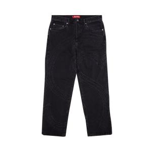 Джинсы Supreme S Logo Loose Fit Jean, черный