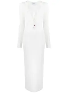 Прозрачное платье Cut Out Boucle CASABLANCA, белый