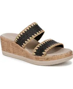 Женские пляжные моющиеся сандалии-слипоны Wedge LifeStride, черный