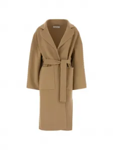 Пальто с поясом Aftercoat, коричневый