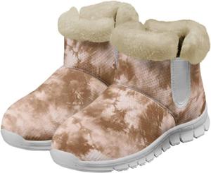 Зимние ботинки chaqlin, противоскользящие, повседневные, для работы на улице, женские, широкие, легкие, с плоским каблуком, с меховой подкладкой, мягкие и уютные, Brown Tie-Dyed