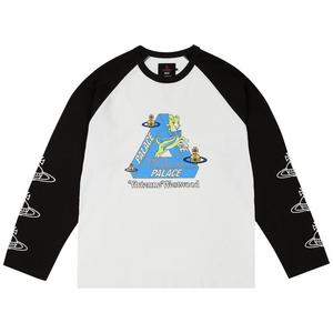 Лонгслив Palace x Vivienne Westwood Raglan Long-Sleeve 'White/Black', белый