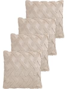 Aspero Комплект из 4 наволочек Sofia коричневого цвета