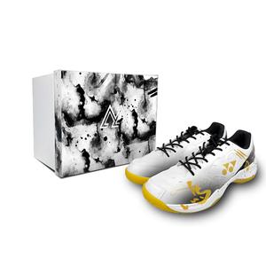 Power Cushion Абразивостойкие Дышащие Низкие Кроссовки для Бадминтона Unisex YONEX, белый золотой черный