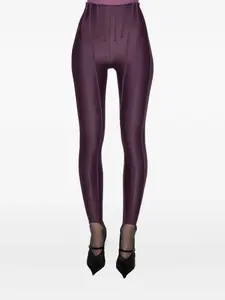 Леггинсы с завышенной талией Mugler, фиолетовый