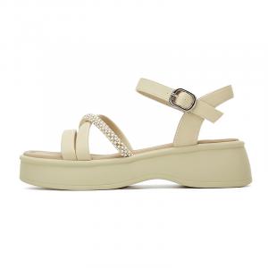 Rich birds Женские сандалии на одной застежке светло-желтые, цвет Light Yellow