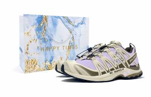 SALOMON Кроссовки для трейлраннинга XA PRO 3D Abrasion Resistant Breathable низкие унисекс Purple