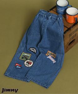 Джинсовые брюки Jimny Collaboration Patch Denim Pants, длина 10 дюймов.