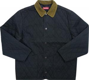 Куртка Supreme Quilted Paisley Jacket 'Black', черный