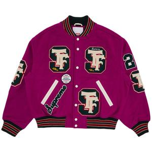 Куртка Supreme Drill Team Varsity Jacket, Magenta