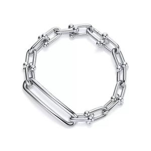 Браслет Tiffany & Co. Elongated Link, серебро