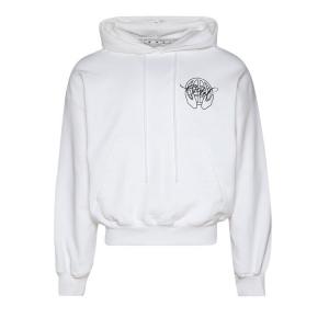 Худи Off-White Hand Arrow Boxy Hoodie 'White/Black', белый